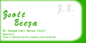 zsolt becza business card